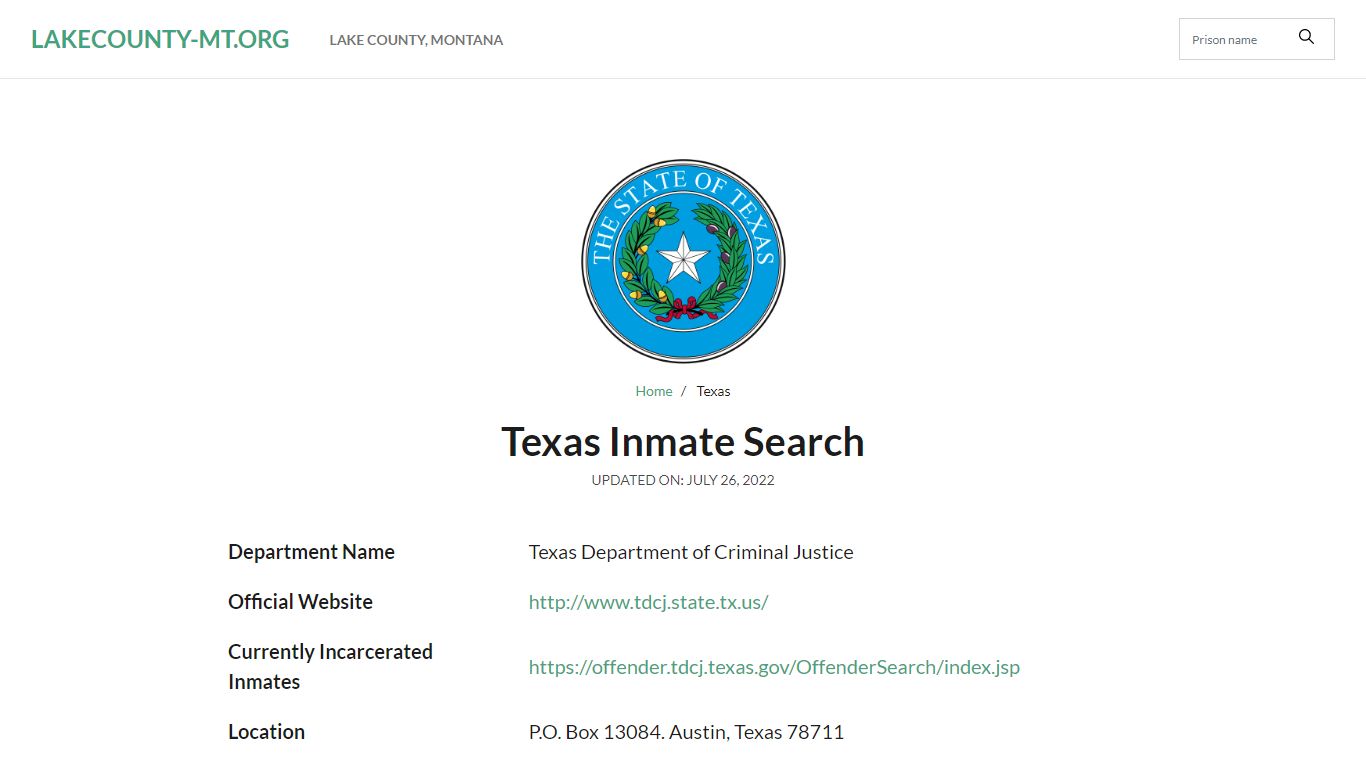 San Angelo City Jail Inmate Search and Prison Information